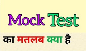 Meaning Of Mock Test In Hindi