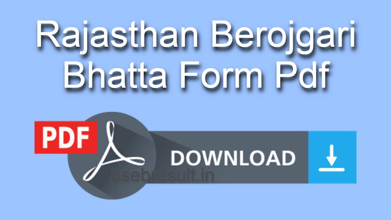 Rajasthan Berojgari Bhatta Form Pdf Download