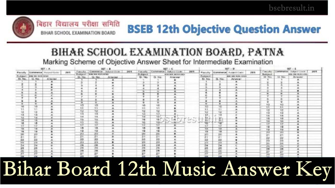 Bihar-Board-12th-Music-Answer-Key-Pdf