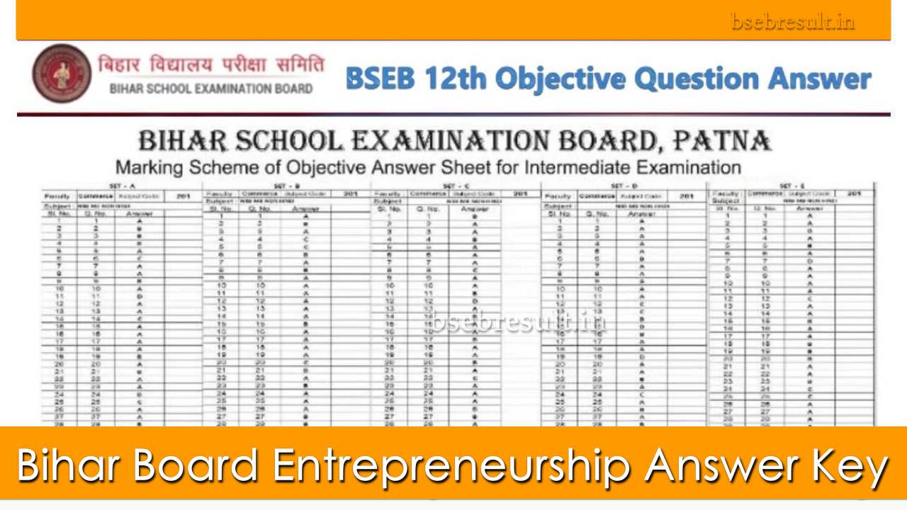 Bihar-Board-Entrepreneurship-Answer-Key-Pdf