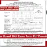 Bihar Board 10th Exam Form Pdf Download Link
