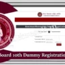 bihar dummy registration card 10th download link
