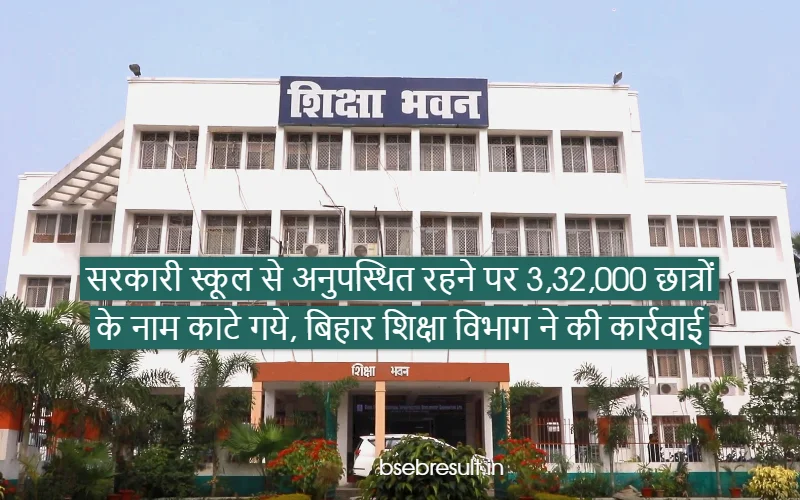 Names of 332000 students deleted due to absence from government school